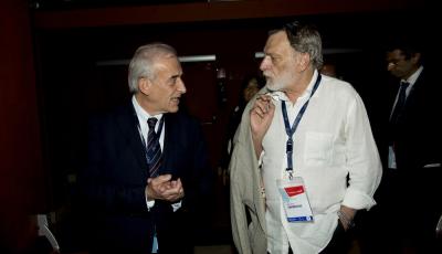 Gianluigi Melotti con Gino Strada, Roma 2012